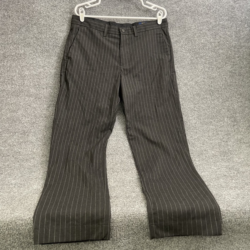 Polo Ralph Lauren Pinstripe Chino Pants Mens Sz 35x32 Straight Fit Trousers